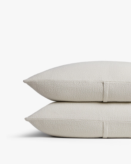 Bone Pebble Cotton Shams