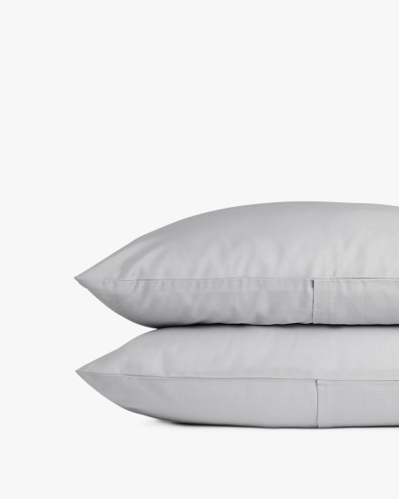 Light Grey Sateen Pillowcase Set