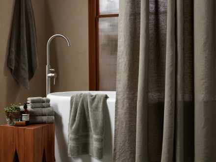 Linen Shower Curtain