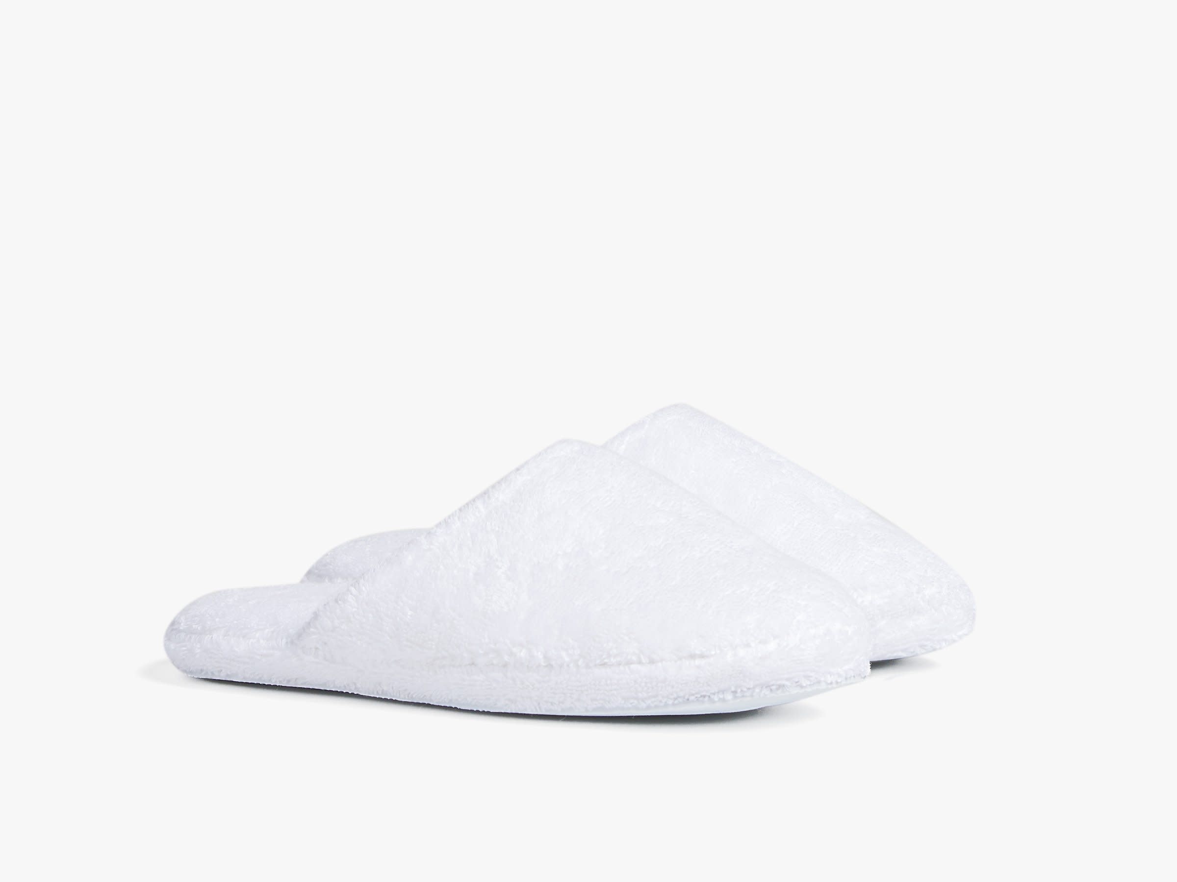 White Classic Turkish Cotton Slippers