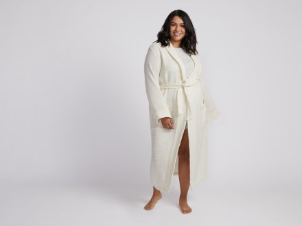 Speckled Waffle Robe Shown In A Room