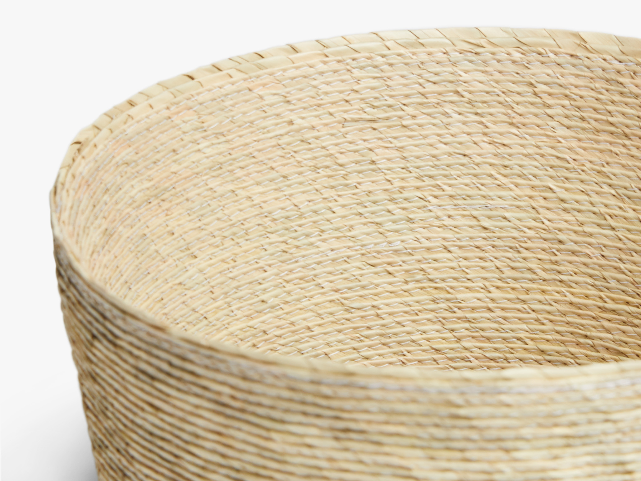 Nesting Palm Leaf Natural Storage Basket