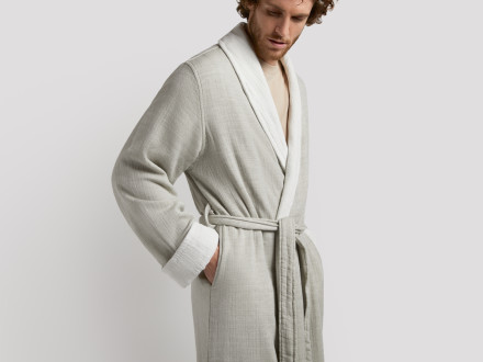 Organic Gauze Terry Robe