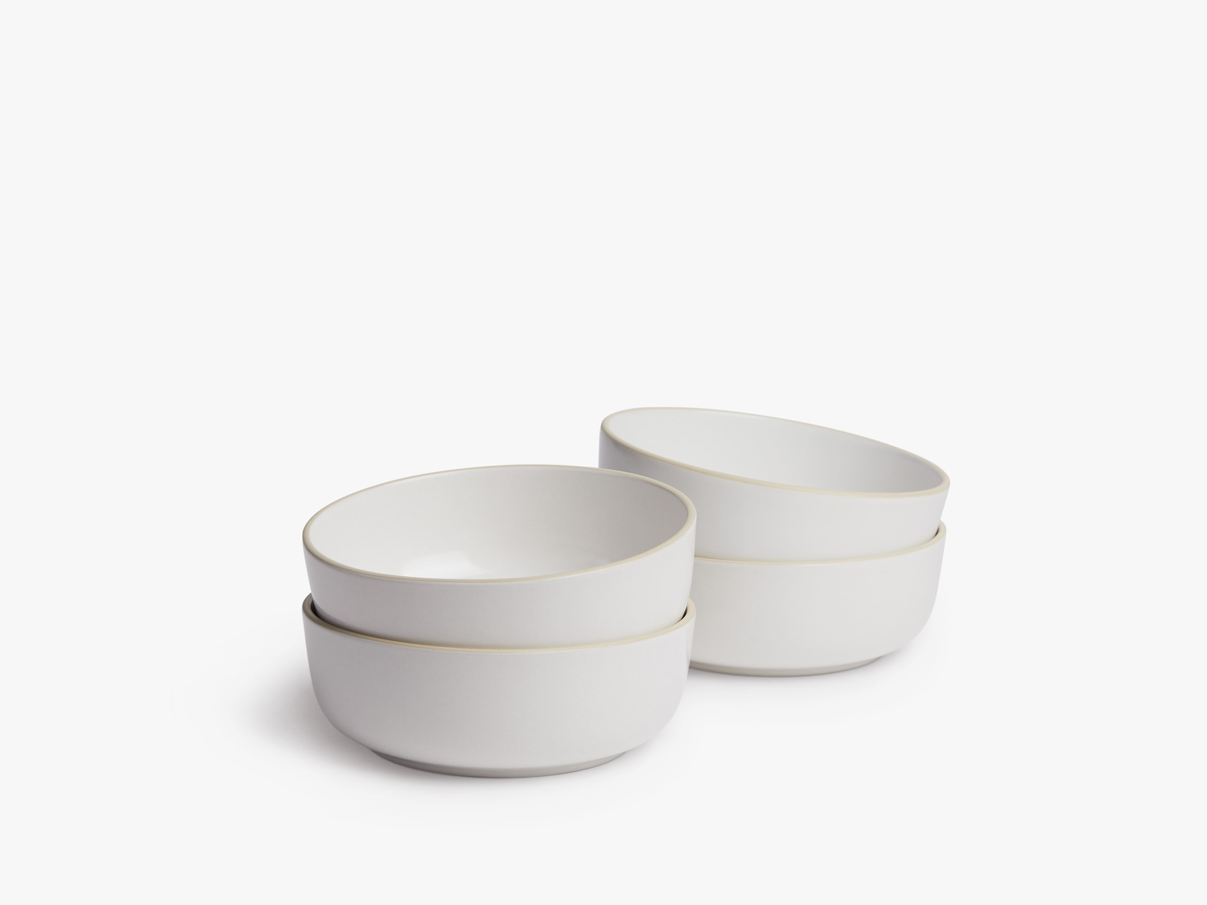 White Stoneware Dinnerware Set