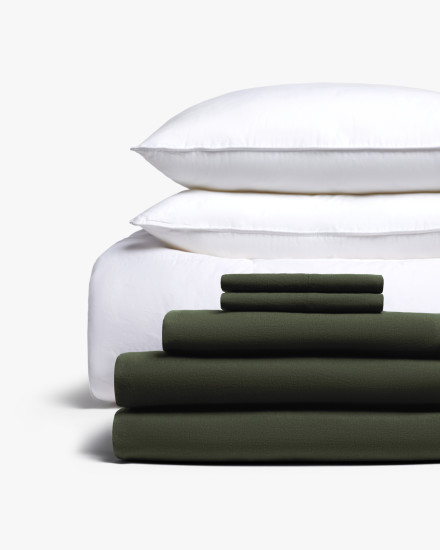 Evergreen Linen Bed Bundle