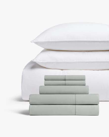 Sage Heirloom TENCEL™ Linen Bed Bundle