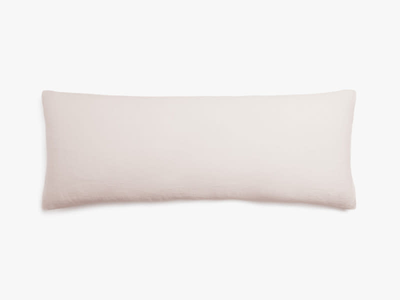 Blush Vintage Linen Body Pillow Cover