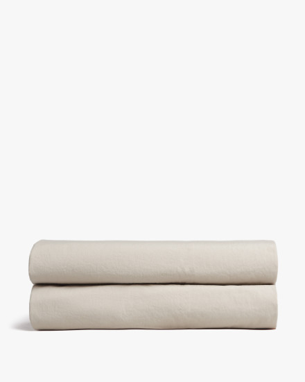 Bone Brushed Cotton Fitted Sheet