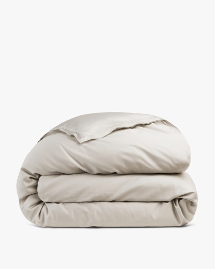 Bone Sateen Duvet Cover