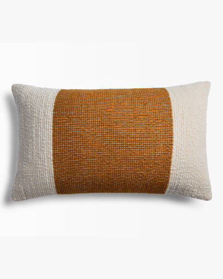 Turmeric Sierra Handwoven Lumbar Pillow Cover