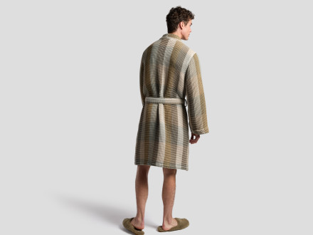 Organic Plaid Waffle Robe