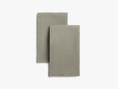 Moss Linen Waffle Tabletop Collection