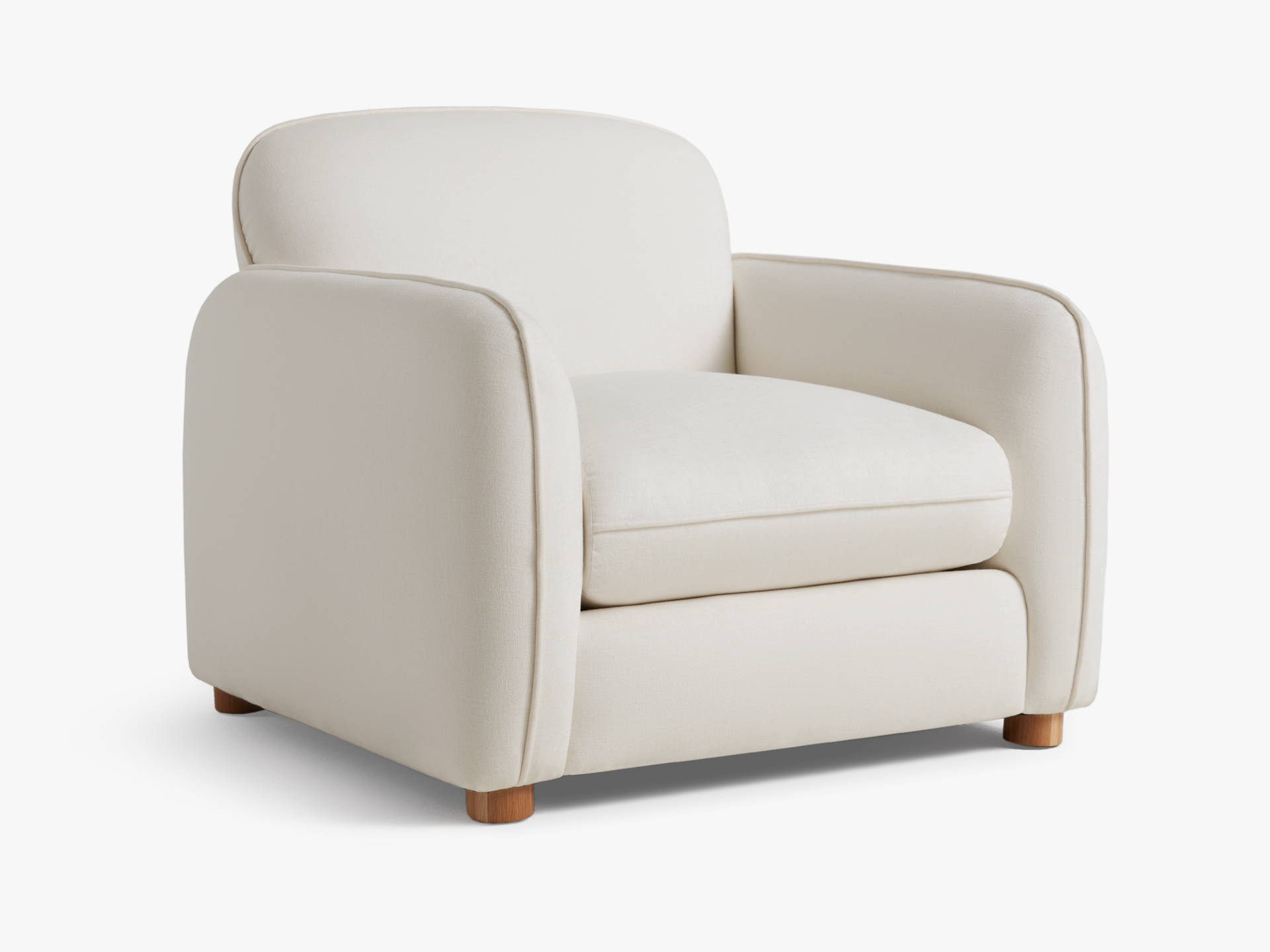 Pillow Chair in Cream Eco Linen Blend | Living Room | Parachute