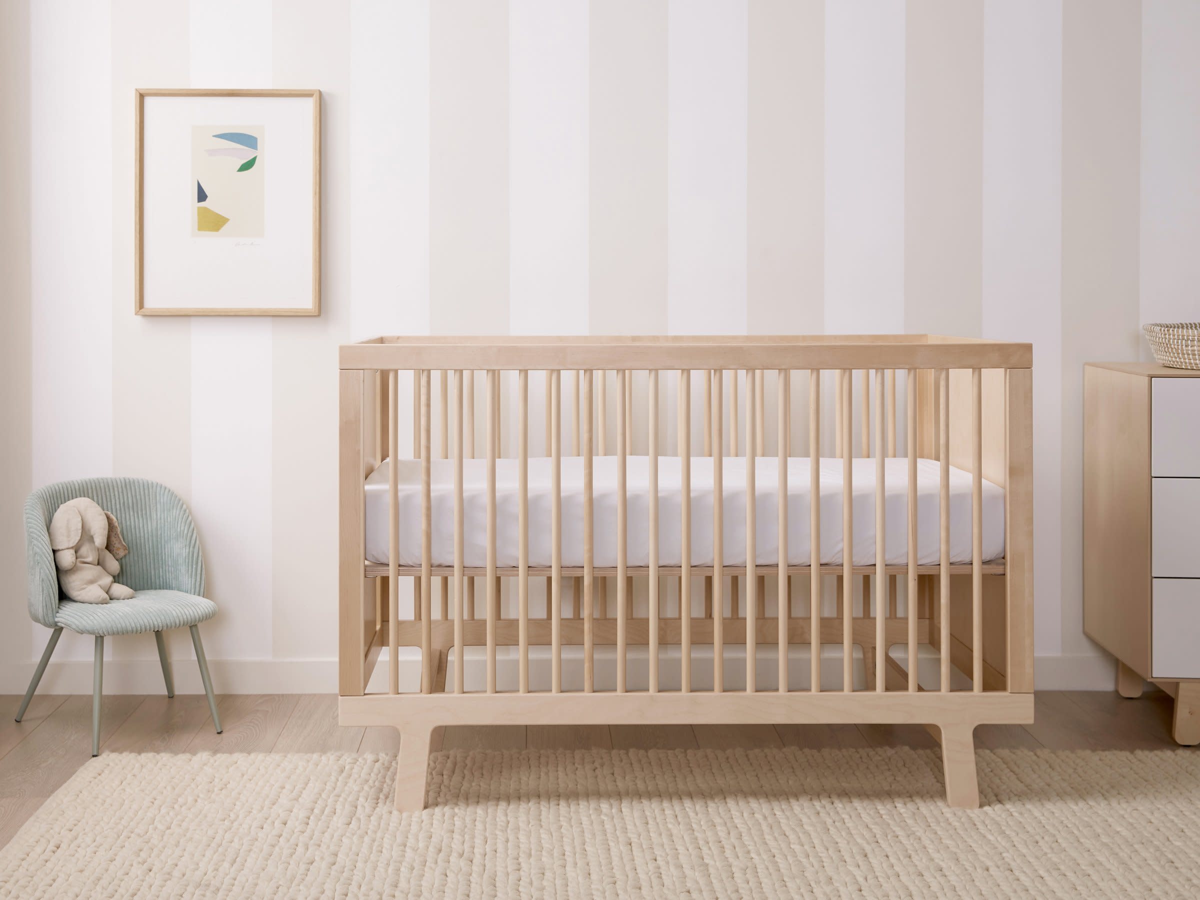 Sparrow Crib Shown In A Room