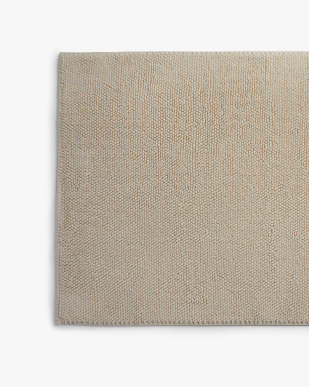 Bone Looped Bath Rug