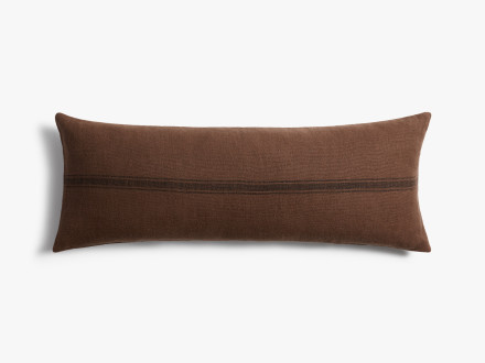 Linen Grain Sack Lumbar Pillow Cover