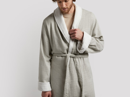 Organic Gauze Terry Robe