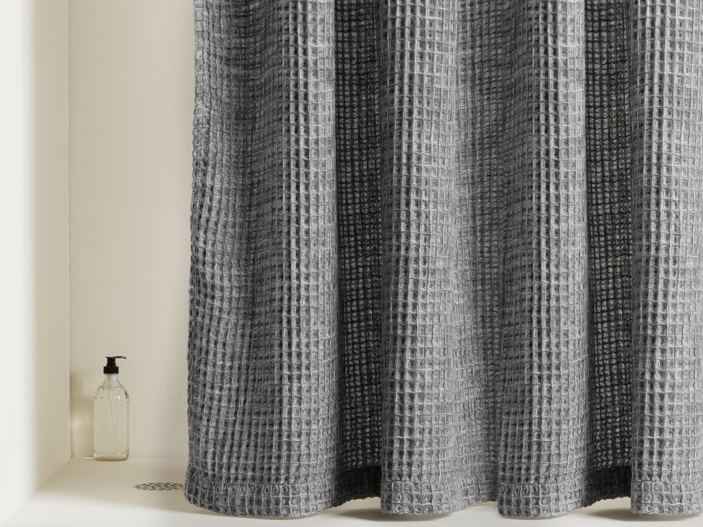 Details about   ARICHOMY Shower Curtain Set Waffle Weave Curtain Fabric Shower Curtain Set 250GS 
