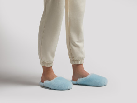 Le FLEUR Shearling Wool Slippers