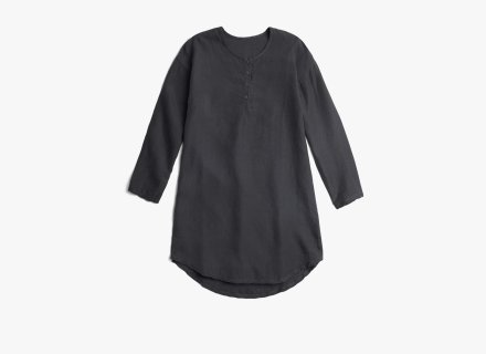 Womens Linen Sleep Shirt Product Image
