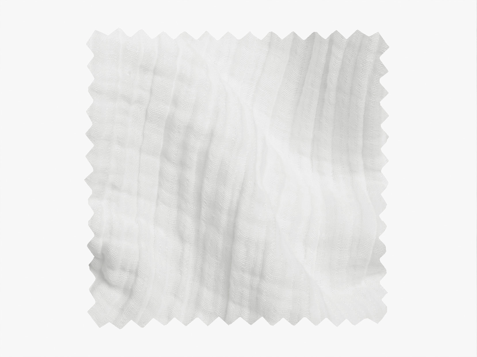 White Cloud Linen Gauze Fabric Swatch