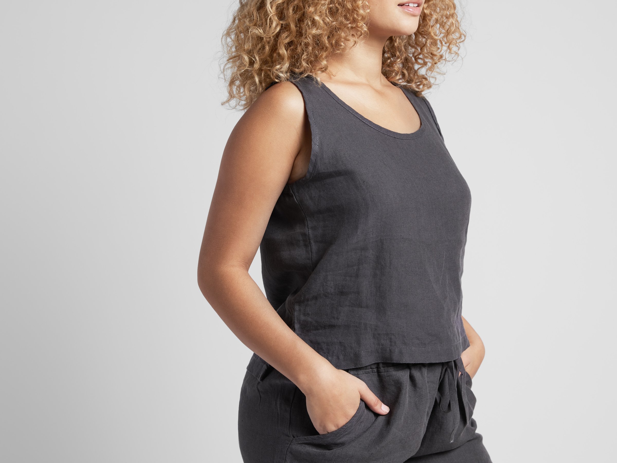 Women's Linen Slim Fit Tank Top - … curated on LTK
