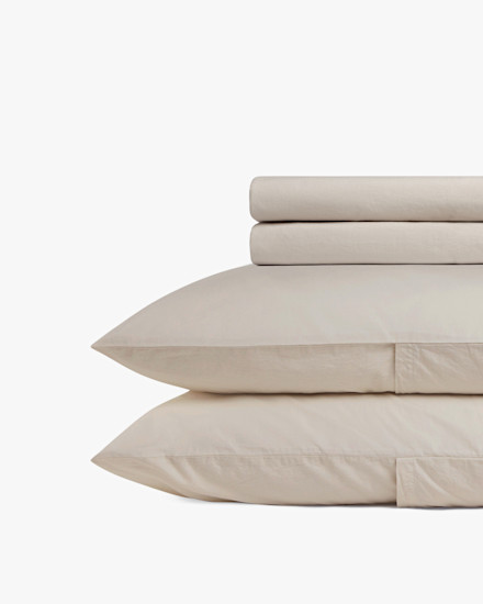 Bone Brushed Cotton Sheet Set