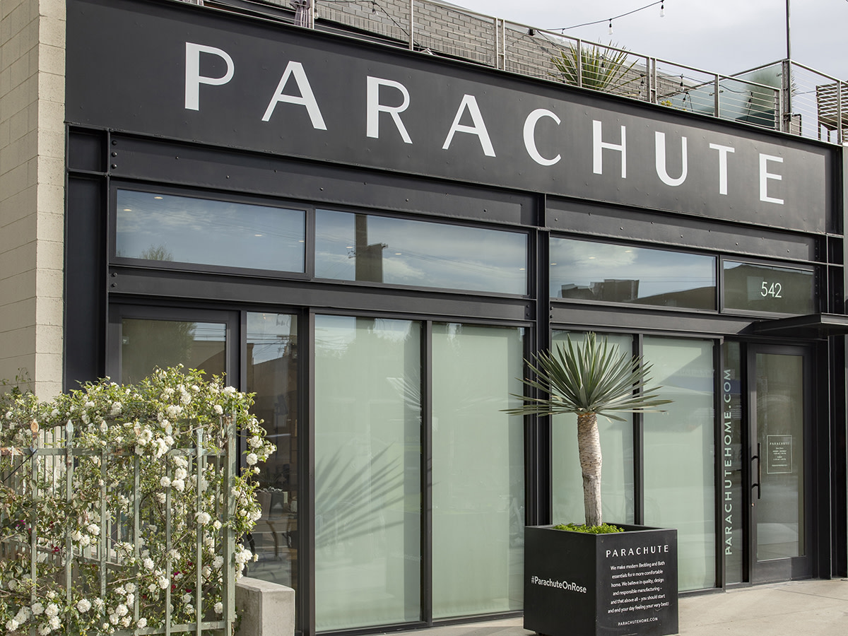 Exterior storefront of Parachute Venice location