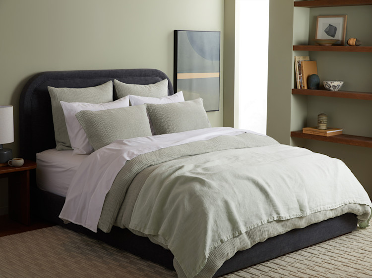 Vintage Linen Bed Cover Parachute