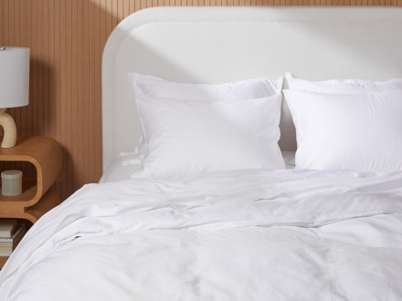 Sateen Pillowcase Set Shown In A Room