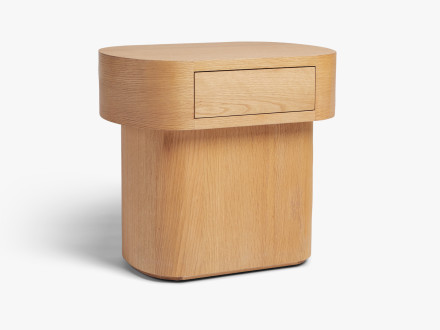 Bluff Oval Nightstand With Drawer