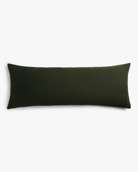 Evergreen Vintage Linen Body Pillow Cover