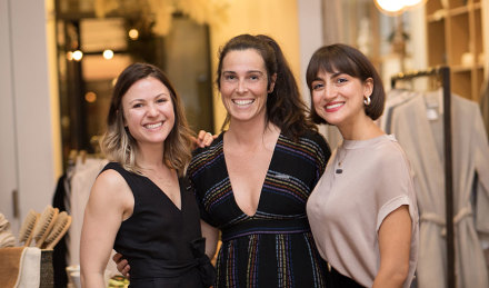 women posing for a photo 