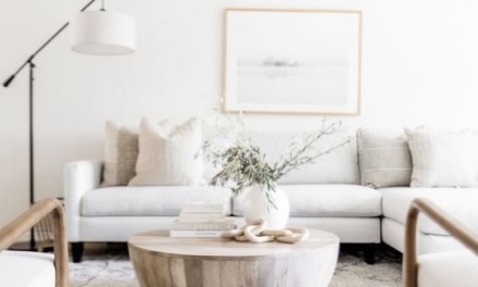 Decorative Drum-Style Coffee Table