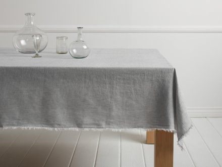 Chambray Fringe Tablecloth