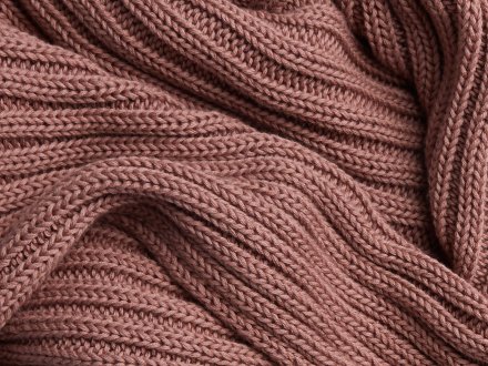 Close Up Of Oversized Rib Knit Throw