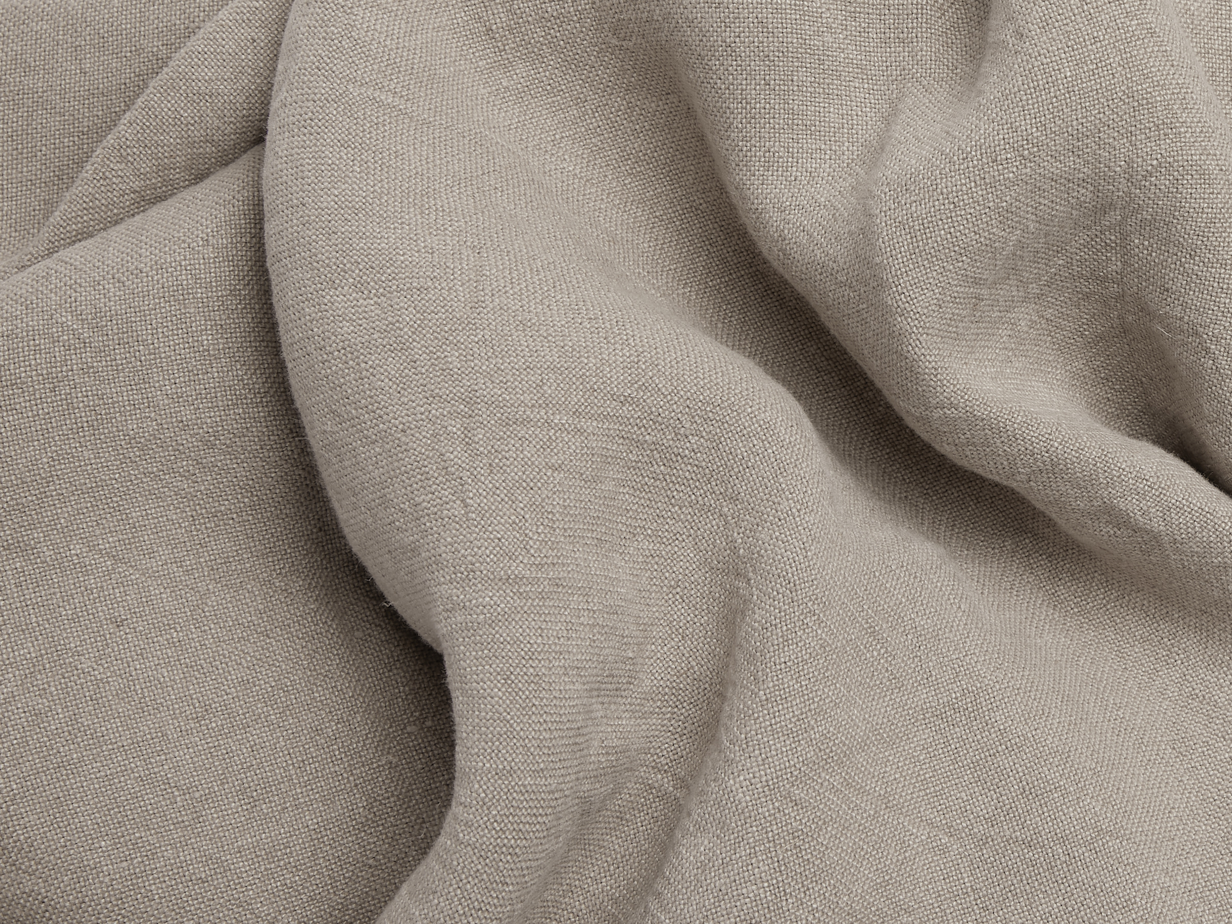 Close Up Of Natural Vintage Linen Bed Cover