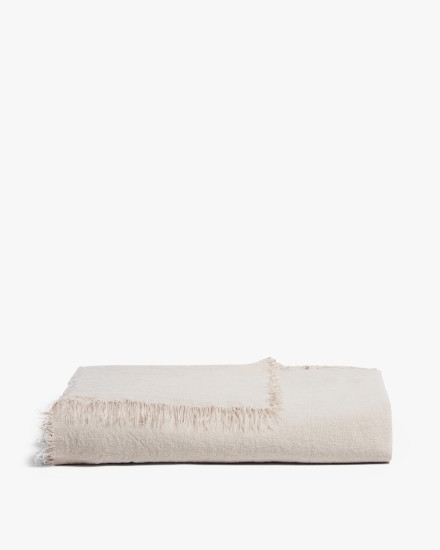 cove pure linen throw blanket tan – Nest