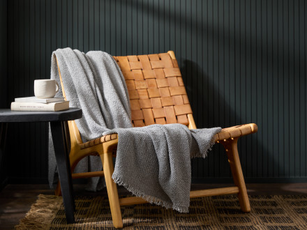 Cotton Boucle Throw