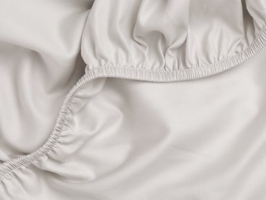 Close Up Of Sand Sateen Fitted Sheet