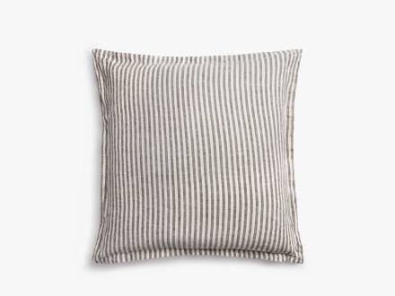 Striped Vintage Linen Euro Pillow Cover