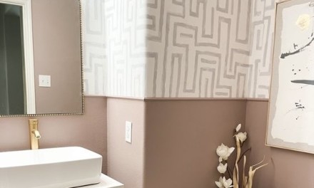 taupe bathroom 