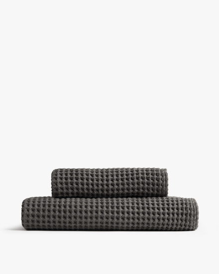 Charcoal Waffle Towels