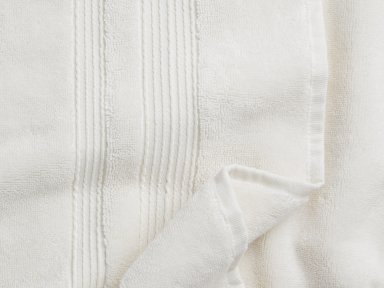 Close Up Of Cream Classic Turkish Cotton Towels