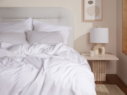 Brushed Cotton Duvet Cover Shown In A Room