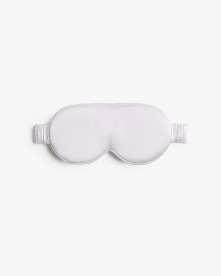 White Silk Eye Mask