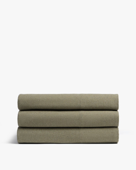 Thyme Flannel Top Sheet