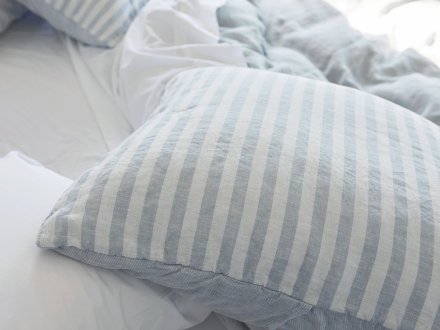 Striped Linen Sham Set