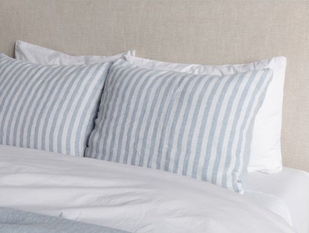 Striped Linen Sham Set