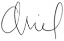 Signature of Ariel Kaye